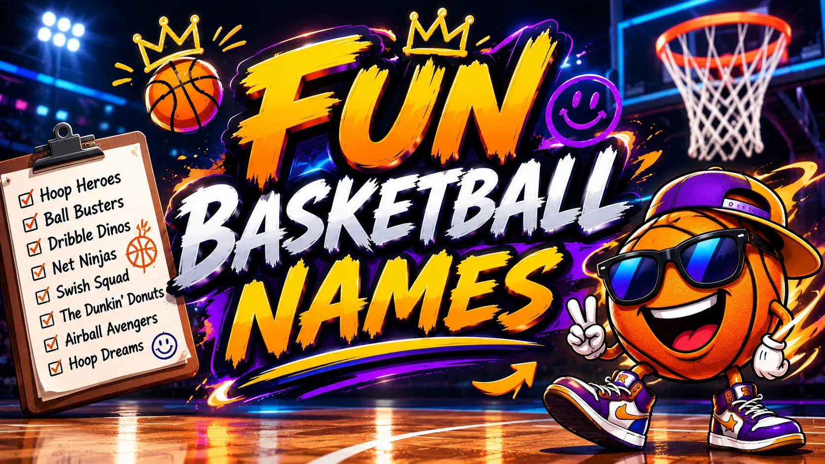 fun basketball names