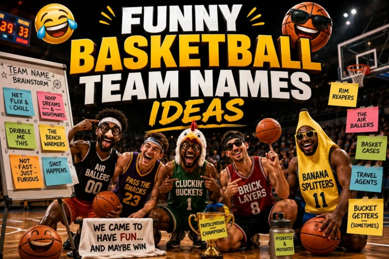 200+ Funny Basketball Team Names Ideas (Creative)