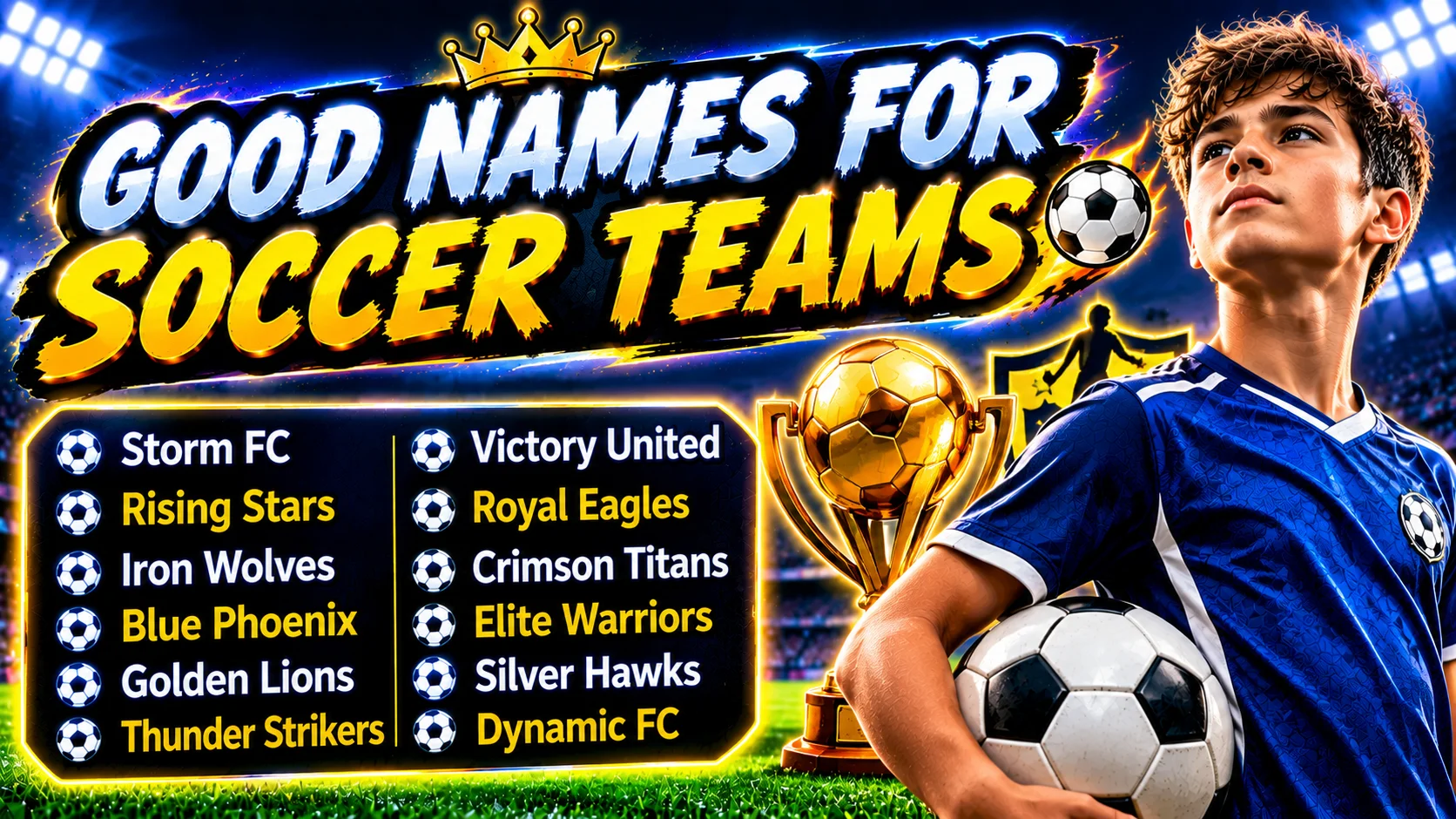 good names for soccer teams