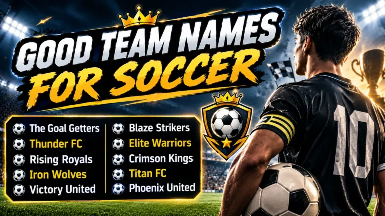 200+ Good Team Names for Soccer: Best Ideas