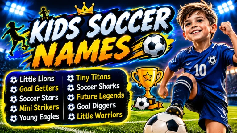 Ultimate Kids Soccer Names: 200+ Fun & Cool Ideas