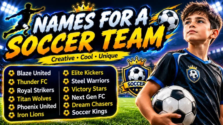 200+ Names for a Soccer Team: Powerful & Cool Ideas