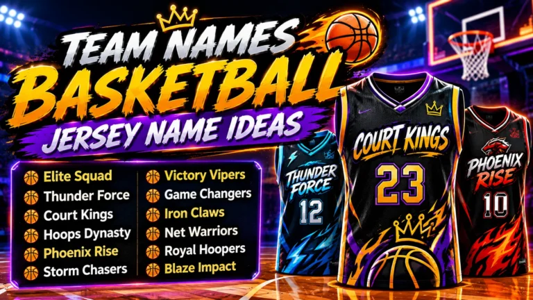 Ultimate Team Names Basketball Jersey Name Ideas: 200+