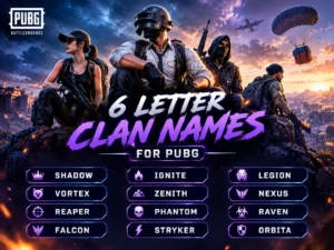 150+ 6 Letter Clan Names for PUBG: Unique & Cool