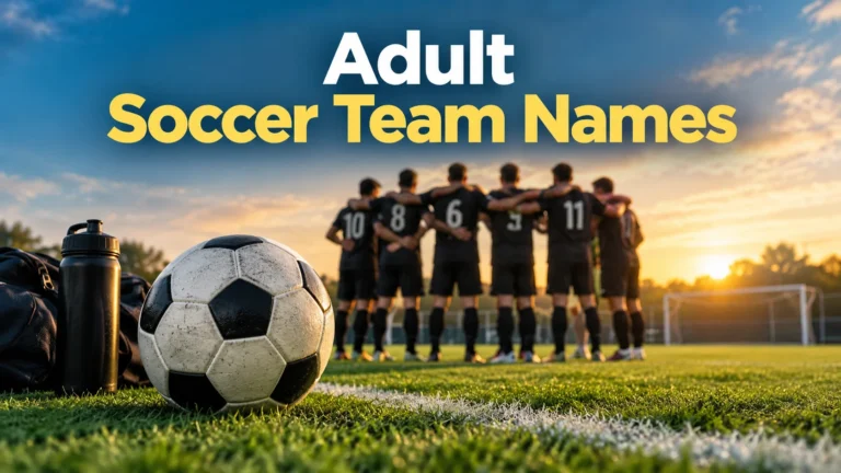 200+ Adult Soccer Team Names: Funny & Unique