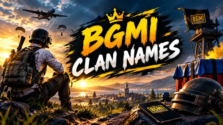 160+ BGMI Clan Names: Stylish & Unique Ideas