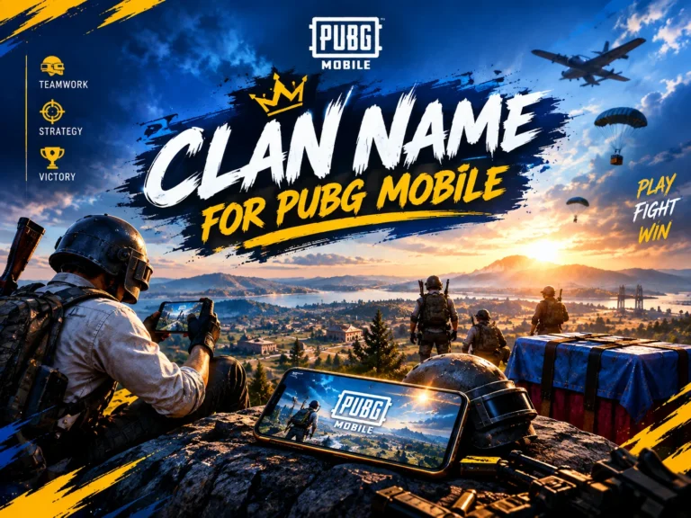 160+ Amazing Clan Name for PUBG Mobile