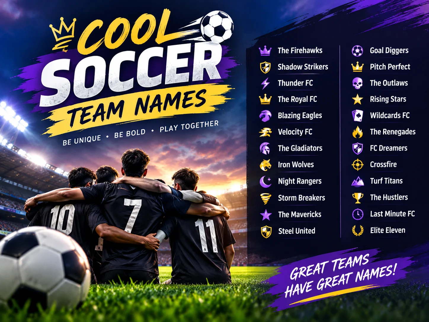 cool soccer team name
