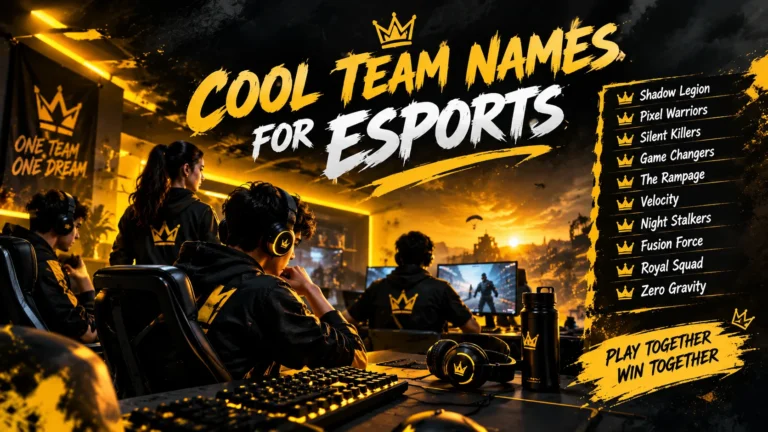 180+ Cool Team Names for Esports: Stylish Ideas