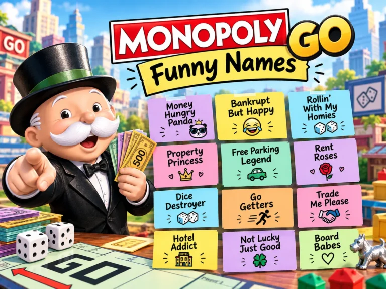 150+ Funny Monopoly GO Names: Clever & Unique