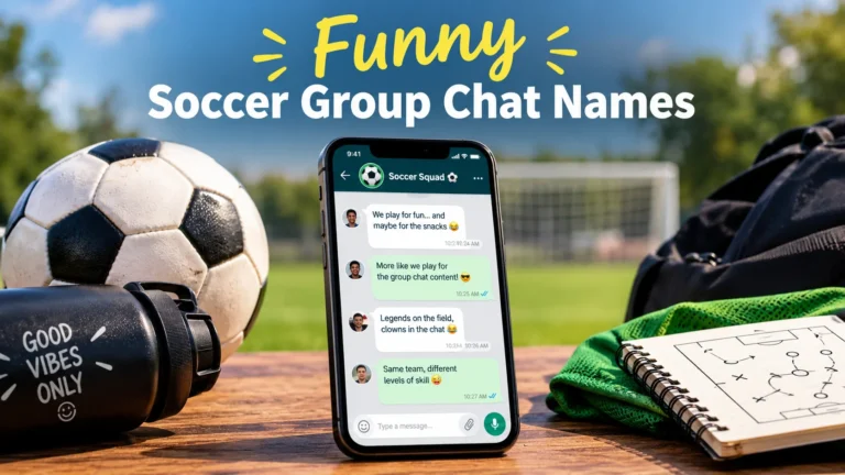 200+ Funny Soccer Group Chat Names