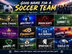 good name for soccer team
