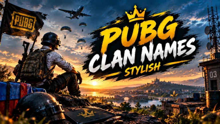 160+ PUBG Clan Names Stylish & Unique