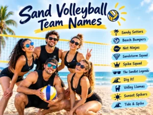 200+ Sand Volleyball Team Names: Funny & Unique