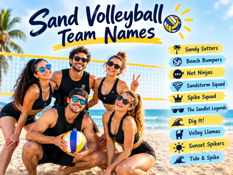 200+ Sand Volleyball Team Names: Funny & Unique