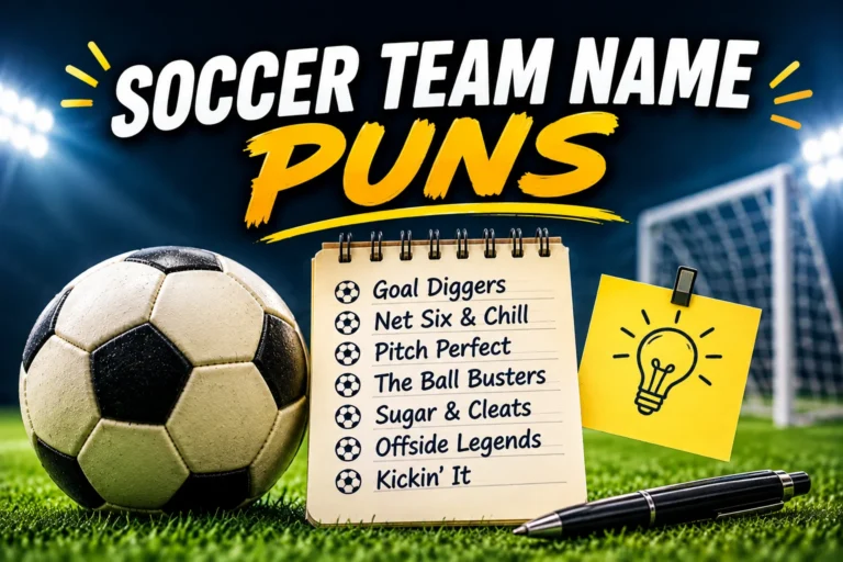 200+ Soccer Team Name Puns: Funny & Clever Ideas