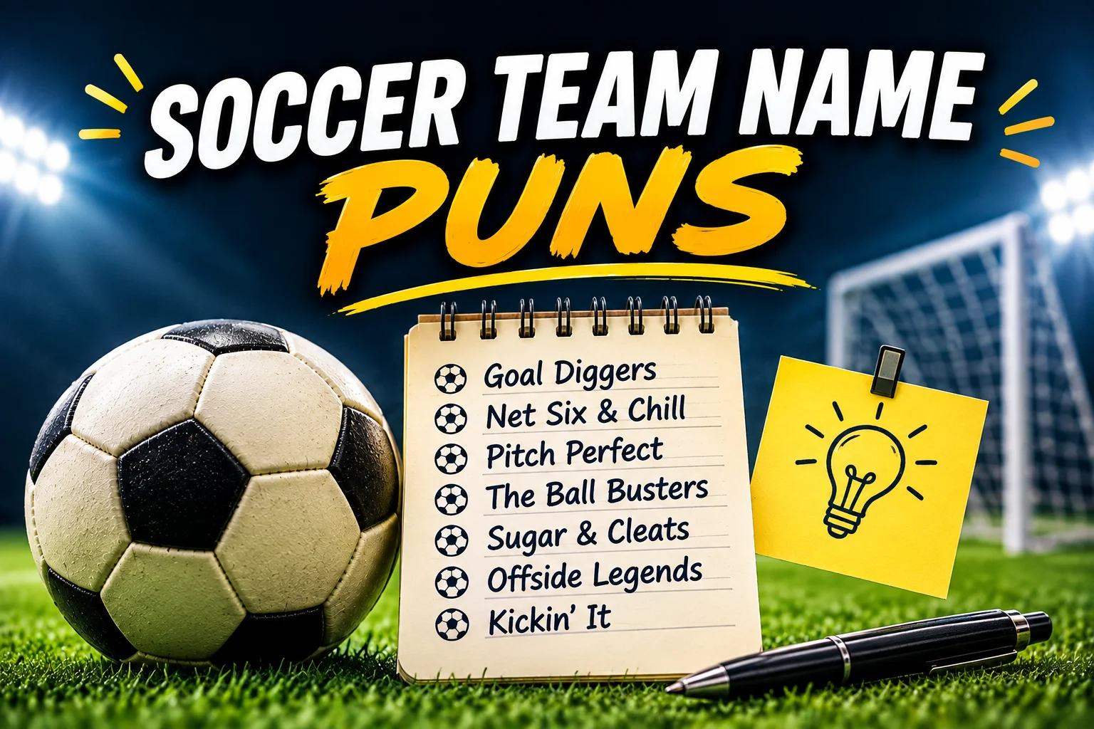 soccer team name puns