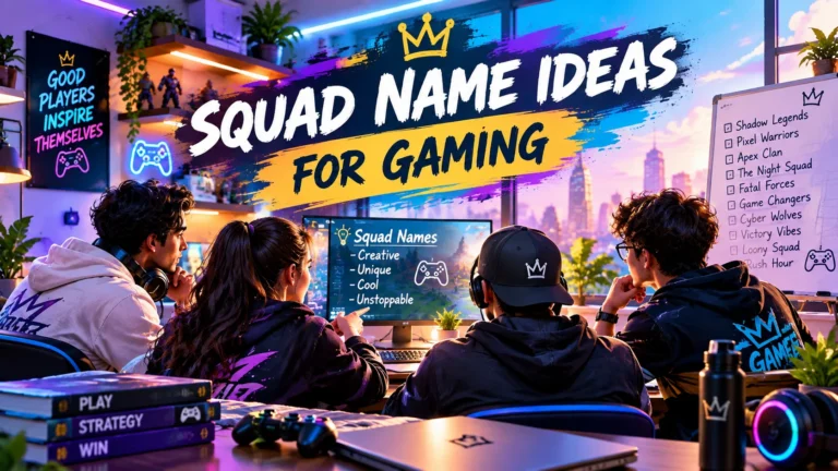 150+ Amazing Squad Name Ideas for Gaming: Epic & Unique