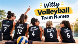witty volleyball team names
